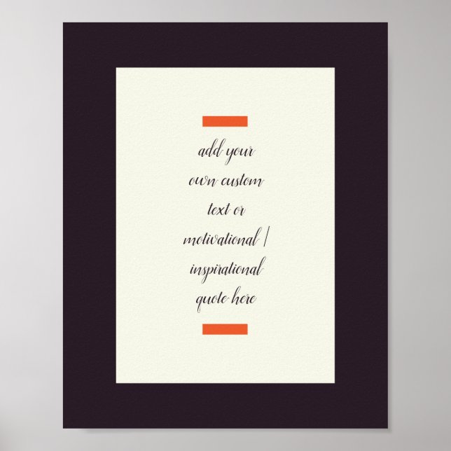 Poster Créez Votre Propre Citation Motivationnelle / Insp (Devant)
