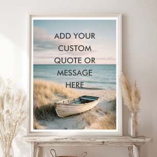 Poster Créez Votre Propre Citation Motivationnelle - Rame