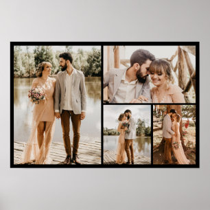 Poster Créez votre propre collage de 4 photos