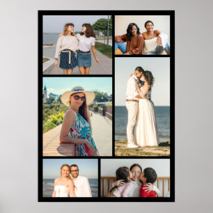 Poster Créez votre propre collage de 6 photos