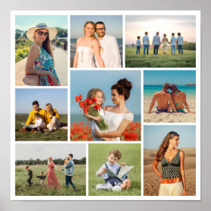 Poster Créez votre propre collage de 9 photos