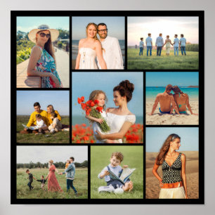 Poster Créez votre propre collage de 9 photos