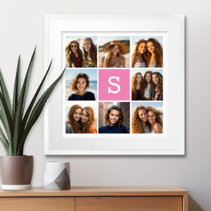 Poster Créez Votre Propre Collage Instagram Monogramme Pe