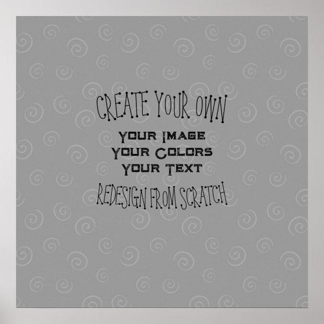 Poster Créez votre propre conception personnalisée (Devant)