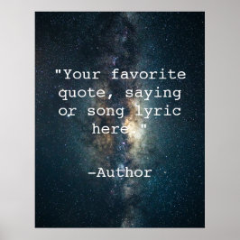 Poster Créez votre propre devis