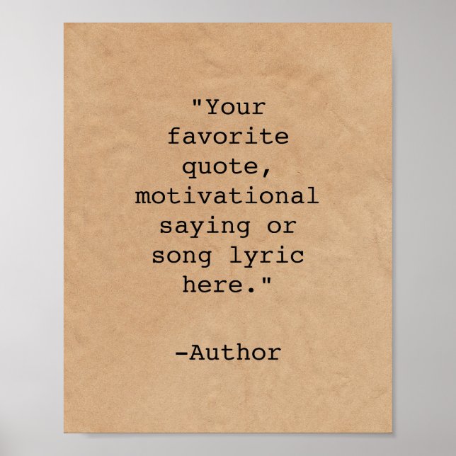 Poster Créez votre propre devis (Devant)