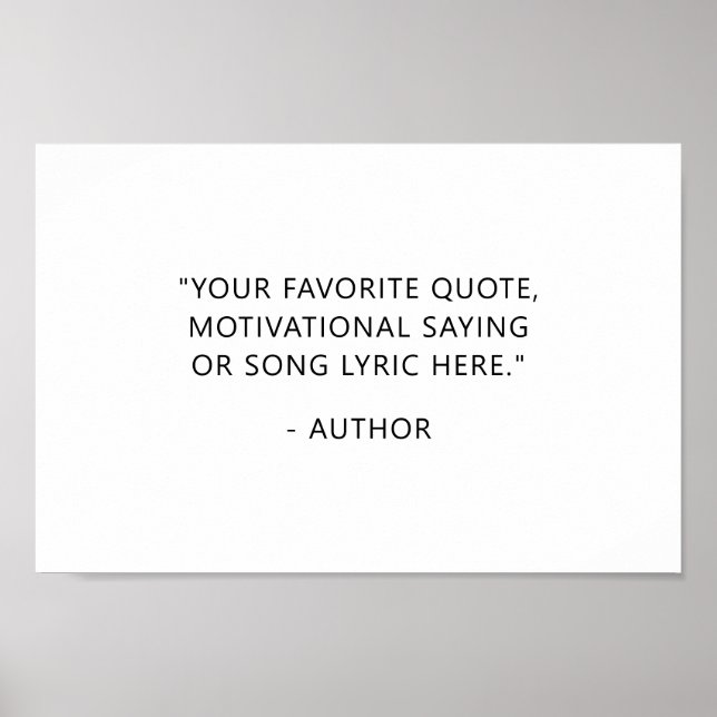 Poster Créez votre propre devis (Devant)