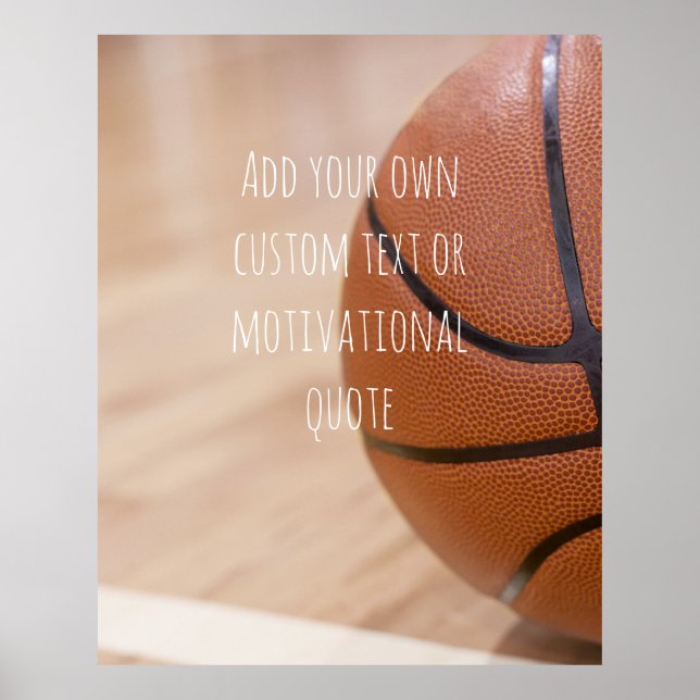 Poster Créez votre propre devis personnalisé - Basketball (Devant)