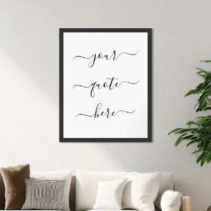 Poster Créez votre propre devis personnalisé Script éléga