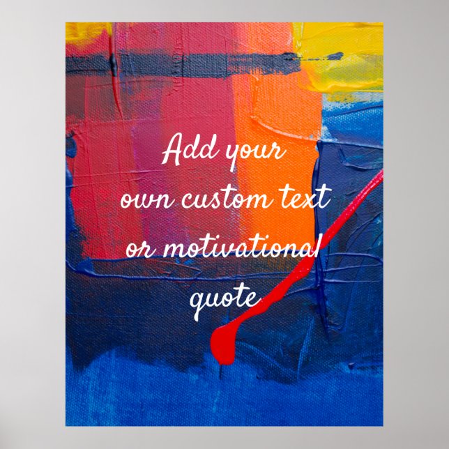Poster Créez votre propre devis personnalisé - Toile pein (Devant)