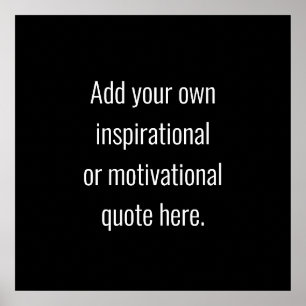 Poster Créez votre propre do-it-yourself de devis Inspira