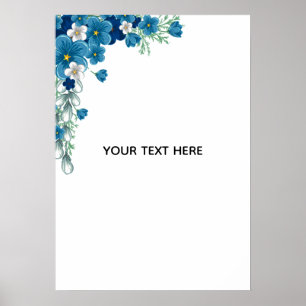 Poster Créez Votre Propre Floral
