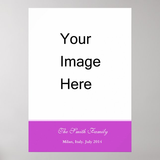 Poster Créez votre propre modèle, personnaliser Zazzle (Devant)