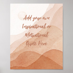 Poster Créez votre propre motivation Inspiration personna