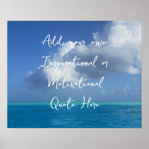 Poster Créez Votre Propre Océan Motivationnel Inspiration