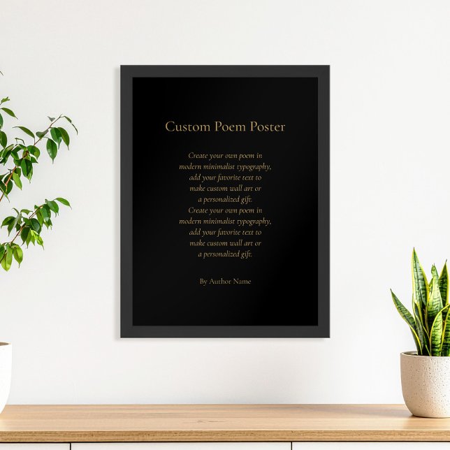 Poster Créez votre propre poème personnalisé (Créateur téléchargé)