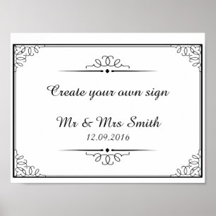 Poster Créez votre propre signature avec ce modèle