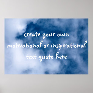 Poster Créez votre propre texte de motivation
