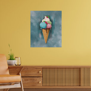 Poster crème glacée