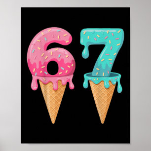 Poster Crème glacée Bysebyll Drip 67 Bysebyll Mode de vie
