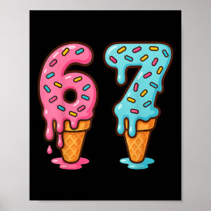 Poster Crème glacée Bysebyll Drip 67 Bysebyll Style de vi