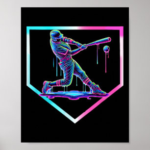 Poster Crème glacée Bysebyll Drip Bysebyll Home Plate Gar