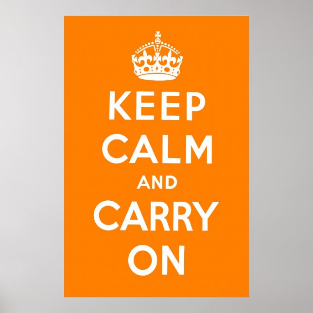 Poster Crème orange (Devant)