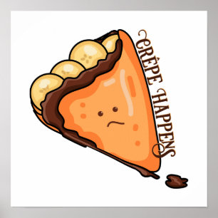 Poster Crêpe se nourrit