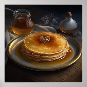 Poster crêpes au four servies sur un étonnant plateau