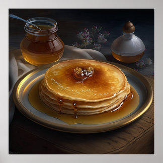 Poster crêpes au four servies sur un étonnant plateau