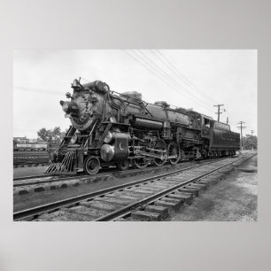 Poster CRÉSCENT LOCOMOTIF À LA VAPEUR LIMITÉ c. 1927