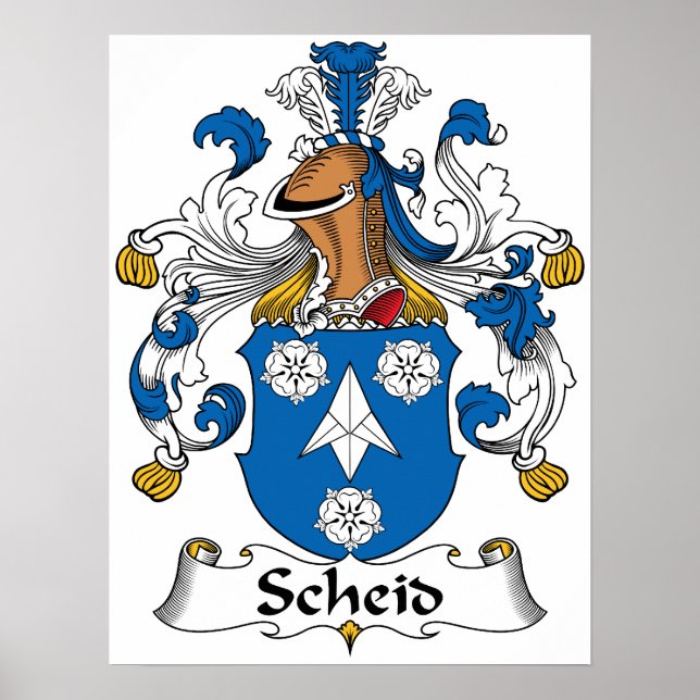 Poster Crest de famille Scheid (Devant)