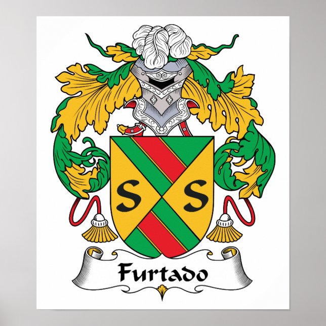 Poster Crest de la famille Furtado (Devant)