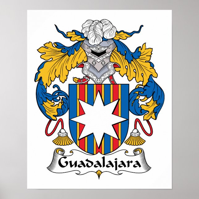 Poster Crest de la famille Guadalajara (Devant)