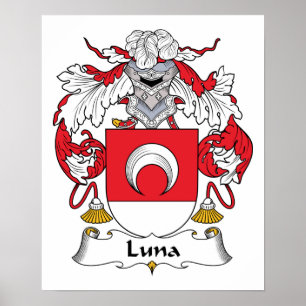 Poster Crest de la famille Luna