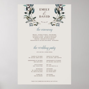 Poster Crest jardin Eggshell Panneau du programme de