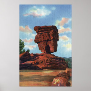 Poster Crête de brochets, le Colorado - roche équilibrée