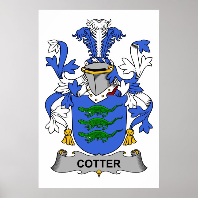 Poster Crête de famille Cotter (Devant)