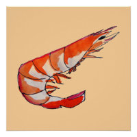 Crevettes crevettes illustration de l'art des frui