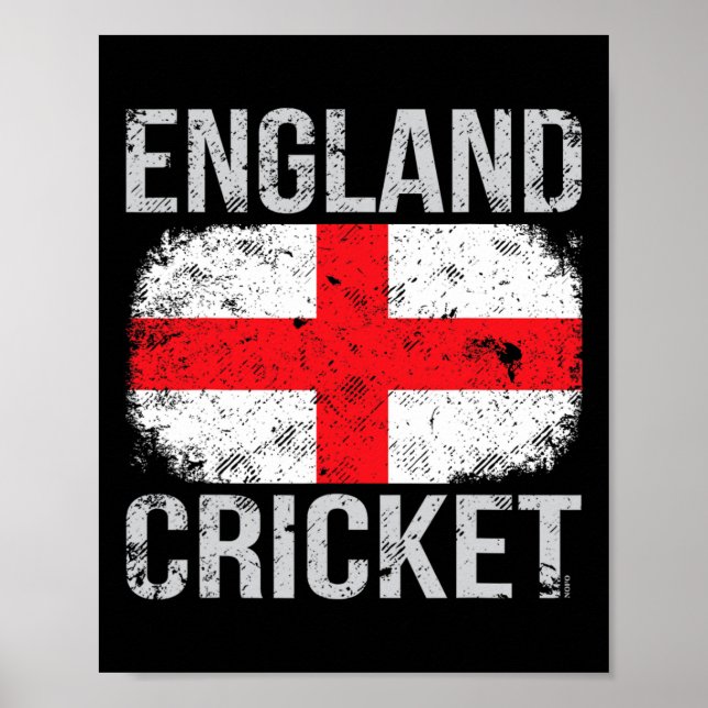Poster Cricket Angleterre  (Devant)