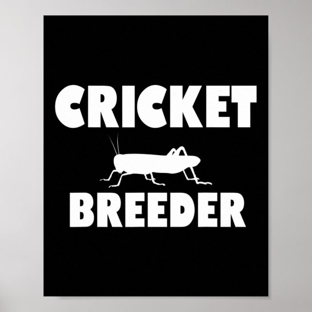 Poster Cricket Breeder Cricket Breeding Crickets Future B (Devant)