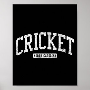 Poster Cricket Caroline du Nord Nc Js03 Collège Universit