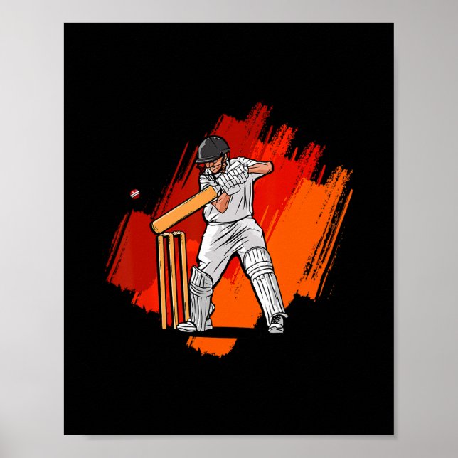 Poster Cricket préféré cool  (Devant)