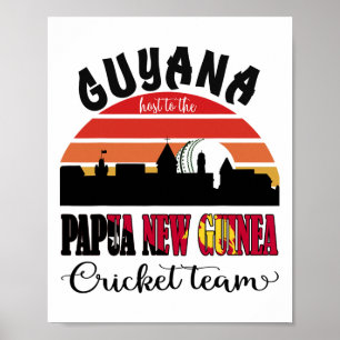 Poster Cricket T20 Guyana Accueille La Nouvelle-Zélande C