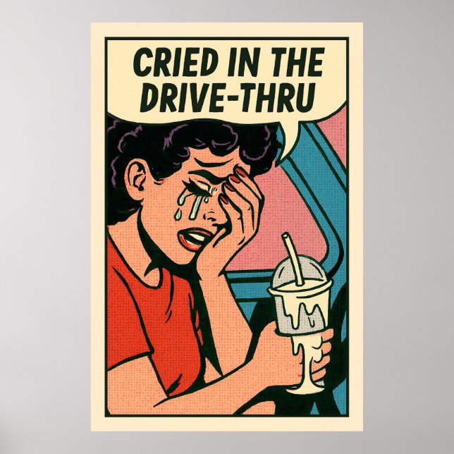 Poster Crié dans le Drive-Thru - Pop Art Heartbreak (Devant)