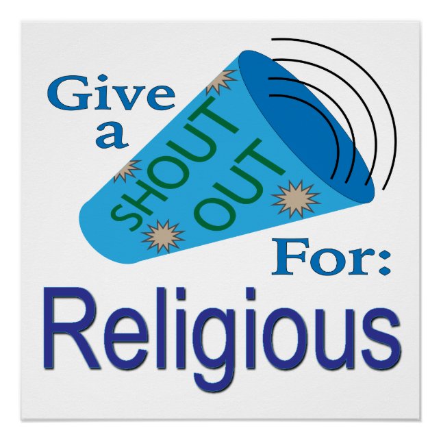 Poster Criez pour la religion (Devant)