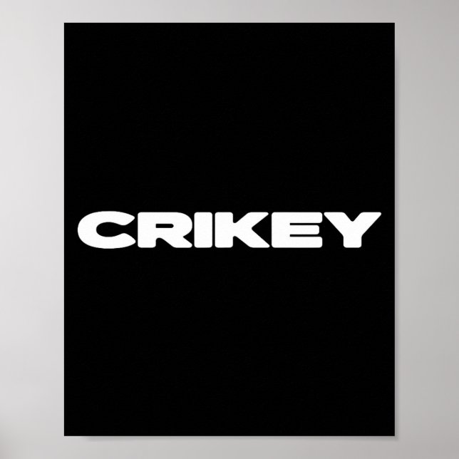 Poster Crikey Australian Phrases Aussie Slang T  (Devant)