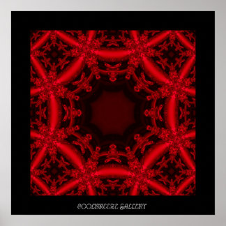 POSTER CRIMSON LACE