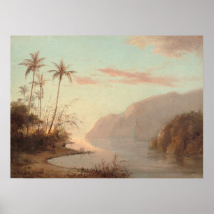 Poster Crique à St. Thomas - Camille Pissarro Art