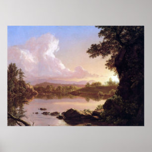 Poster Crique de Catskill par l'église de Frederic Edwin